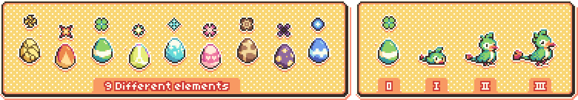 Eggs and stage animations