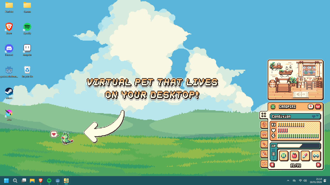 VPetlings gameplay screenshot